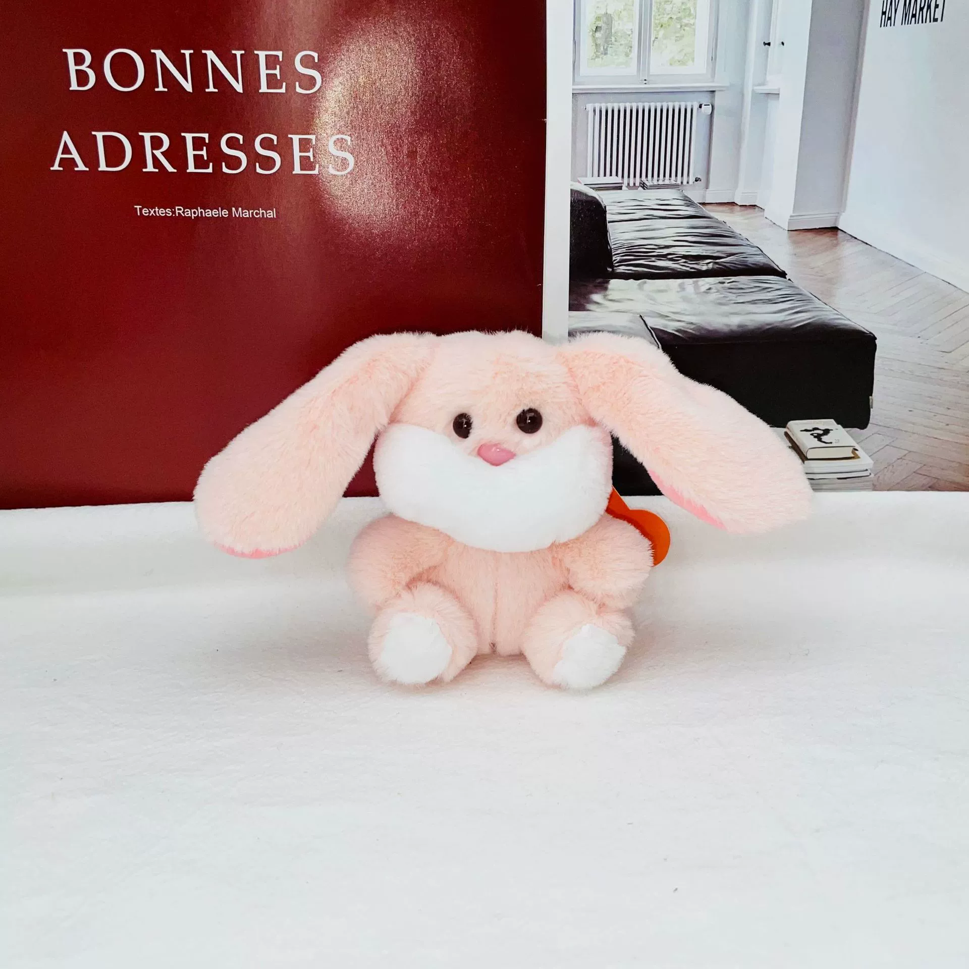 Plush backpack accessory, doll, rabbit, bag decoration, keychain, Birthday gift