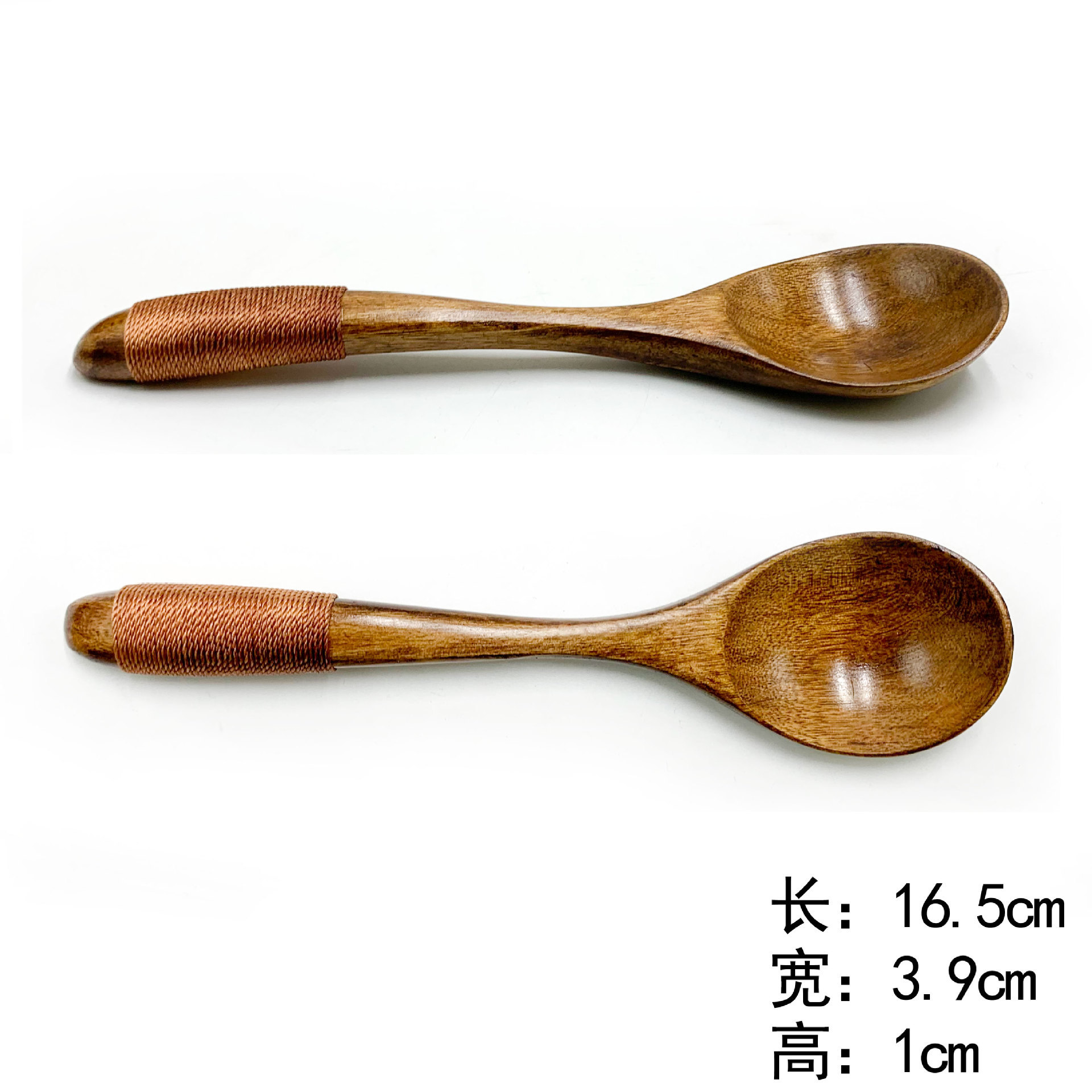 16.5 타이 라인 반원형 핸들 스푼 (1 팩)