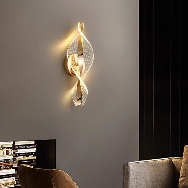 Pasillo pared de fondo luz moderna minimalista Ouyang sala de estar lujoso balcón nórdico pasillo lámpara de cabecera lámpara de pared led