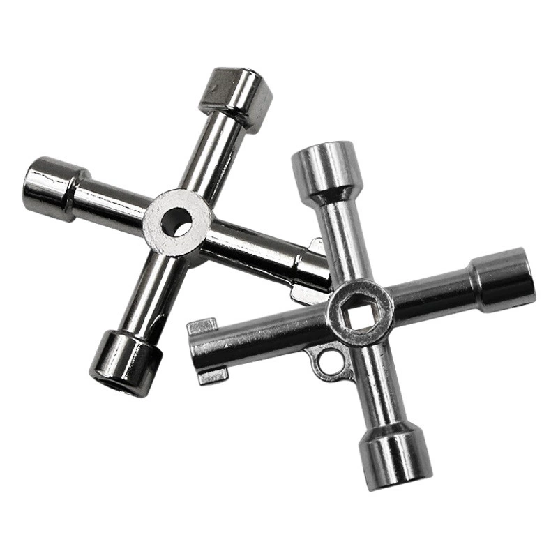 Ключ клапана счетчика воды внутренний треугольный ключ многоцелевой инструмент Электрический шкаф управления автомобильный Лифт крестовой ключ