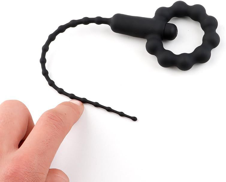 Silicone Urethral Insert Stick with 10 Vibration Modes, Button Control, 260mm — detail image 7