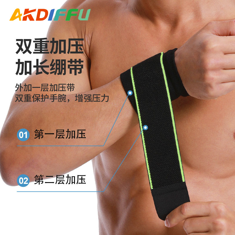 Deportes esguince de manga conjunta bádminton correa de muñeca de tenis de presión protector de muñeca Deportes muñeca protector de muñeca