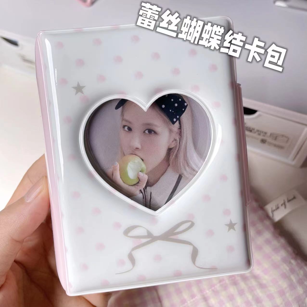 핑크 점 레이스 활 카드 책