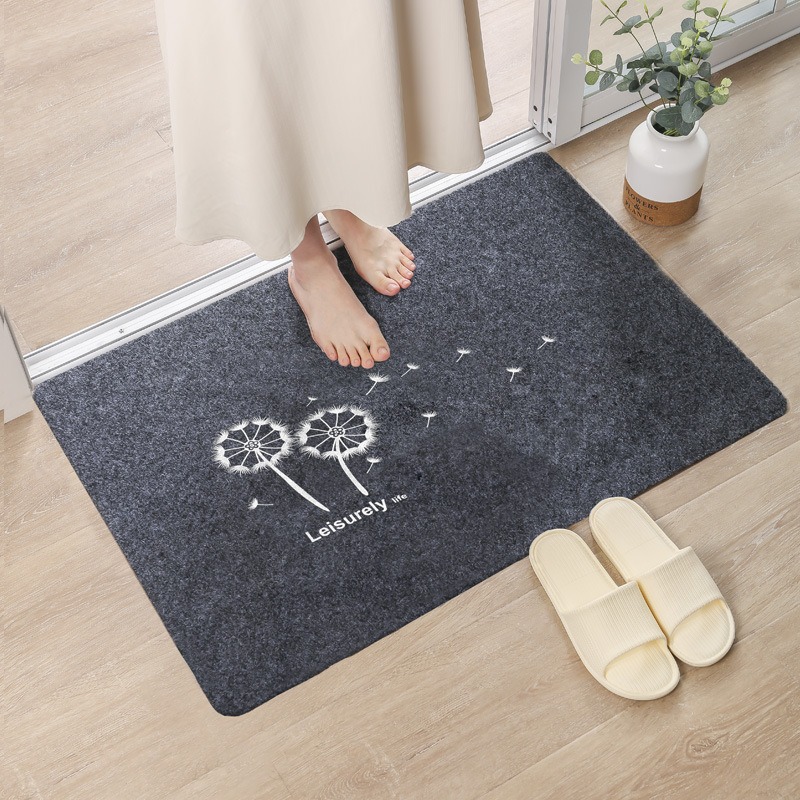 자수 그레이 - 민들레 화이트