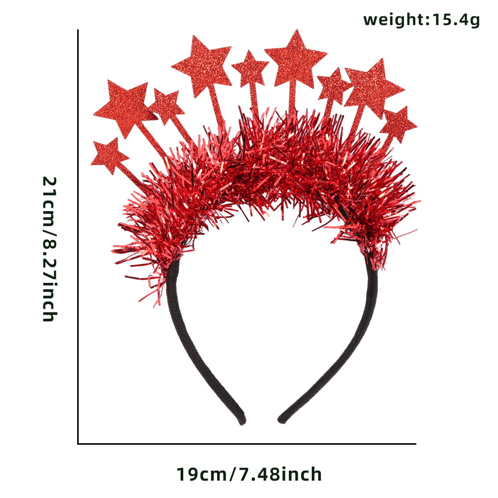 Estrellas rojas Strip Hairband
