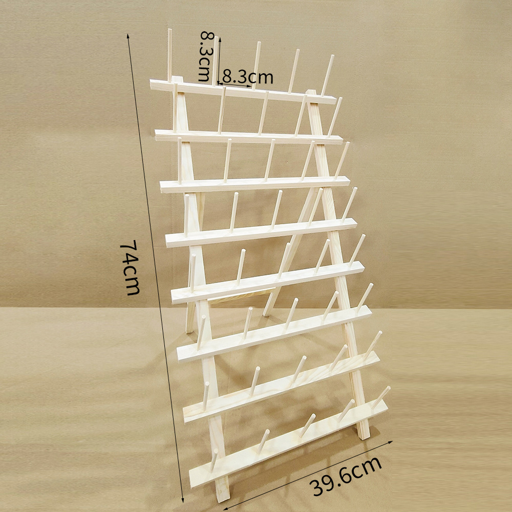 Marco de carrete 40 ejes almacenamiento de lana de madera estante de hilo de coser plegable de madera marco de alambre de pagoda de carrete grande hilo de núcleo de lanzadera hilo de cera