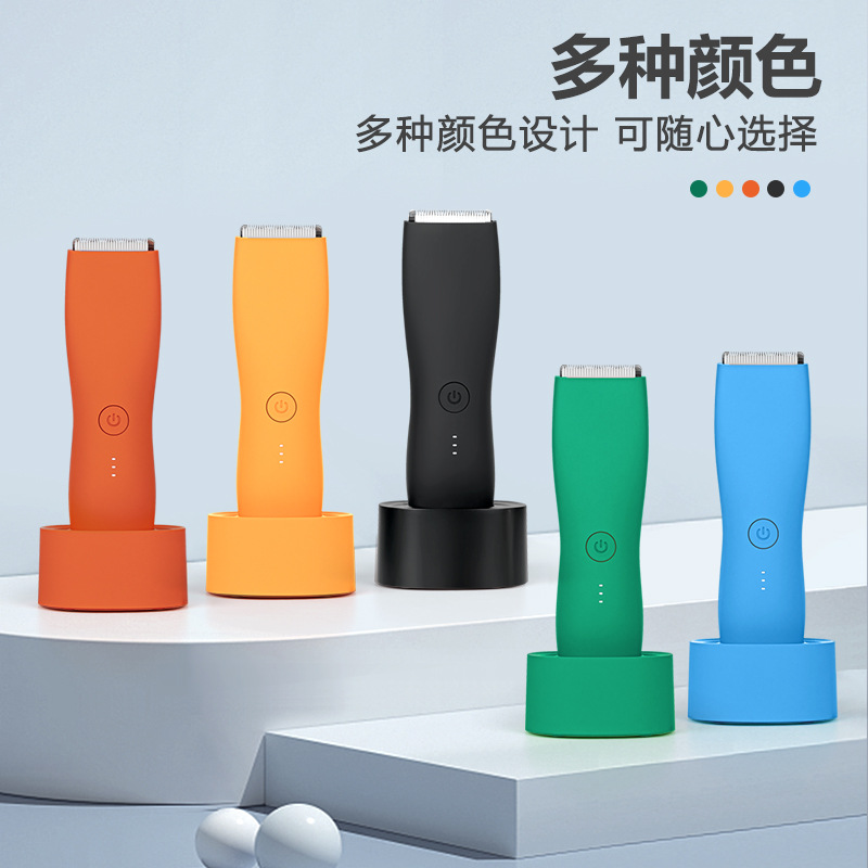 Pelo eléctrico Clipper Shaver hombres todo el cuerpo de afeitar cortapelos impermeable pelo axila parte privada afeitadora