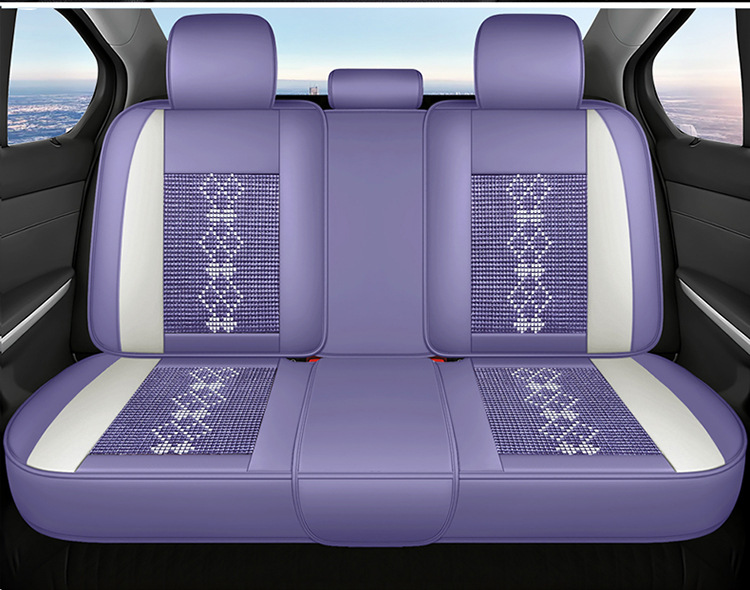 26-Year New Model Leather Ice Silk One-Piece Universal Car Seat Cushion for All Seasons, Summer Cushion, Physical Product Export to Amazon