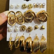 XP17 Amazon TEMU Fashion Hot Selling Pearl Earring Set Whole