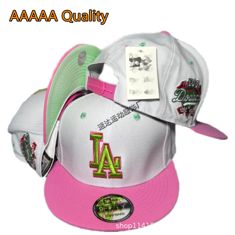 고품질 다저스 야구 모자 LA 자수 피크 캡 메이저 리그 야구 다저스 모자 기념 에디션 자외선 차단 모자