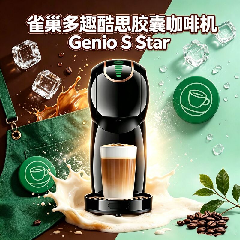 Nestlé Doris Capsule Coffee Machine Geniostar Fully Automatic Milk Foam Integrated Adjustable Household Mini Nestlé Doris Capsule Coffee Machine Geniostar Fully Automatic Milk Foam Integrated Adjustable Household Mini