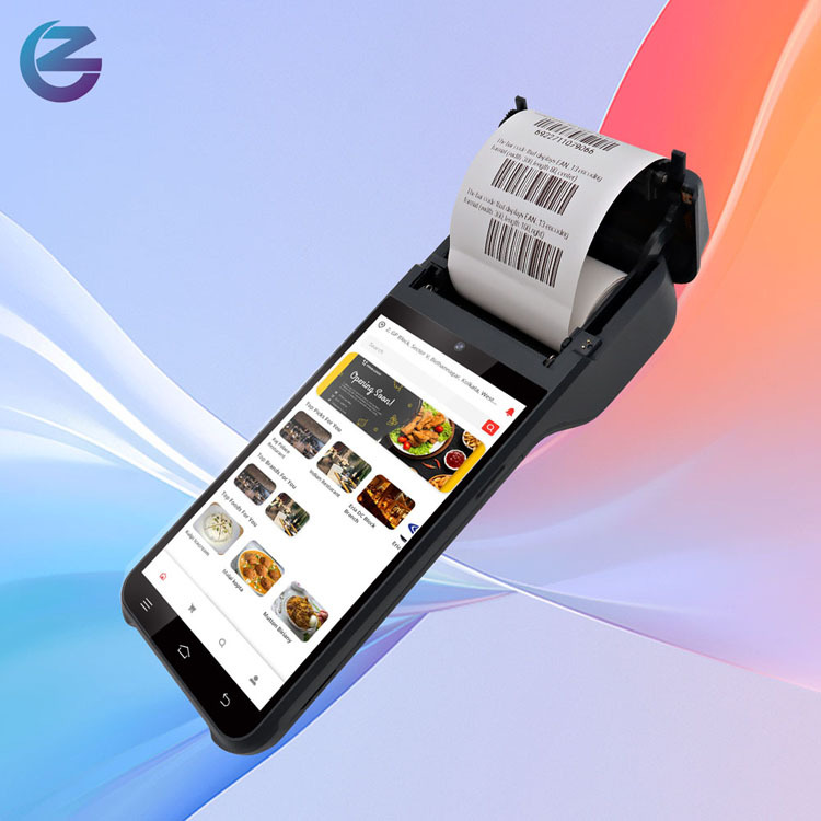 Caja registradora Android en todo uno 5.5 pulgadas Smart Comedor Supermercado Caja registradora con sistema de pos de mano