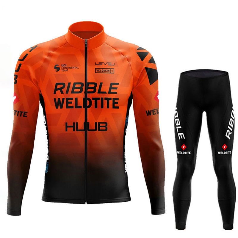 クロスボーダー専用huub騎手服長袖スーツ男性マウンテンバイク自転車服道路騎手装備卸売り