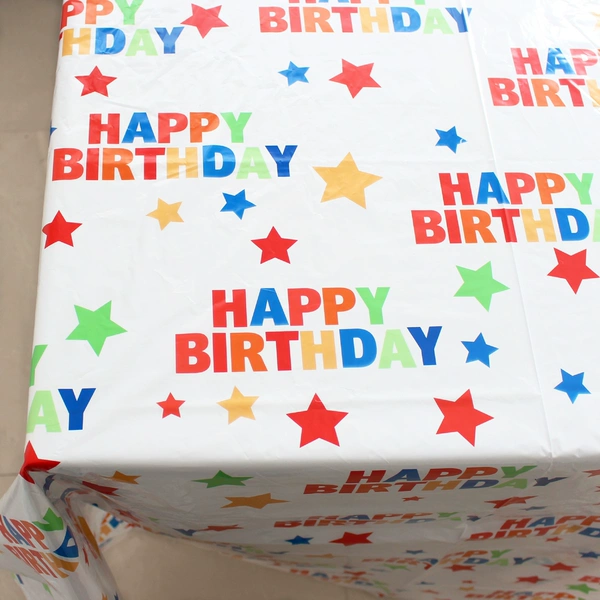 1 star birthday tablecloth