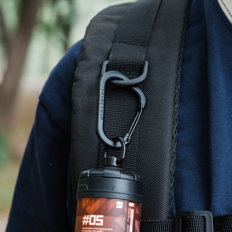 D-Shaped Hanging Buckle Outdoor Portable Aluminum Alloy Hanging Buckle Backpack Hook Mountaineering Bag Quick Release Buckle