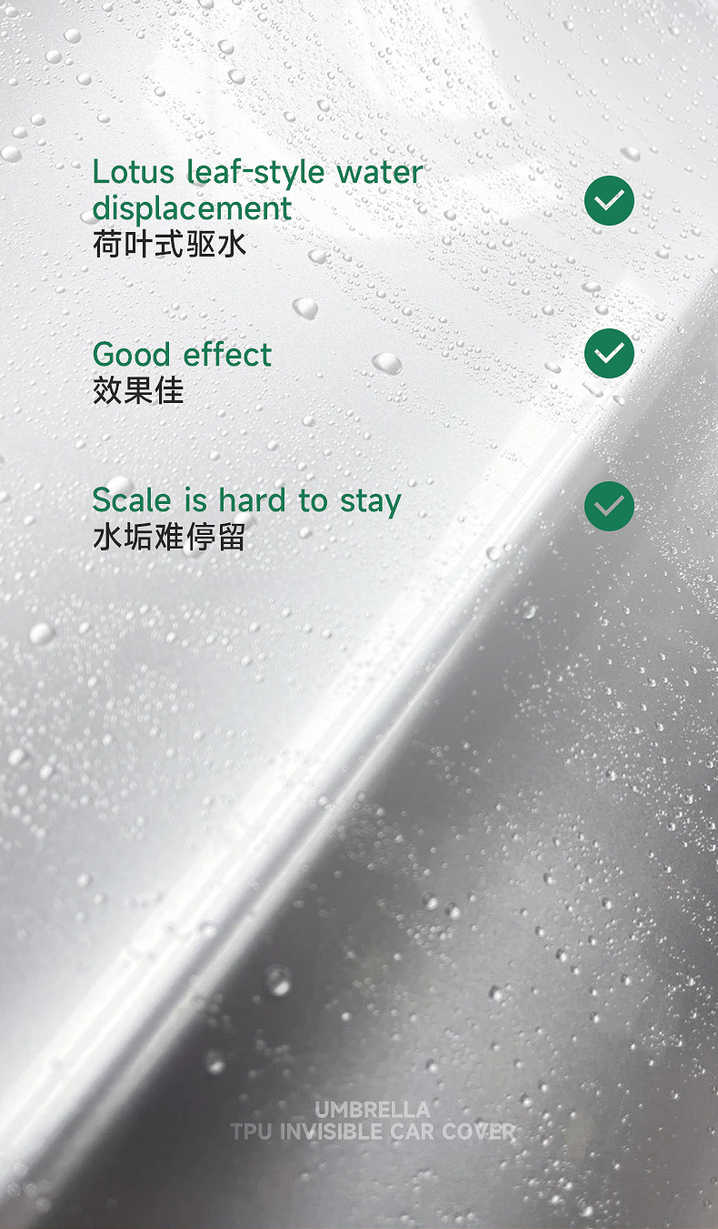 Tpu Invisible Car Cover, Car Paint Protection Film, Ppf, Self-Recovering, Anti-Scratch, Anti-Yellowing, Anti-Dirt, Transparent Protective Film