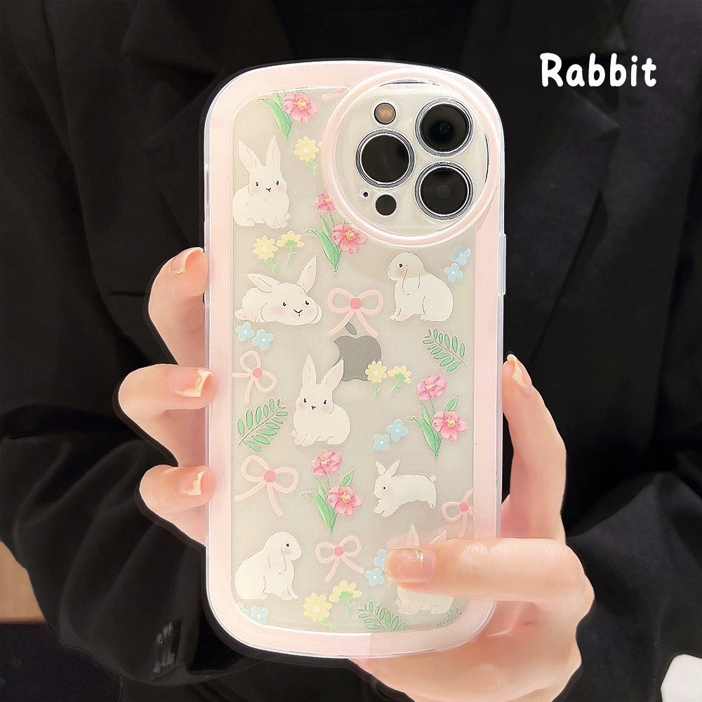 Силиконовый чехол для телефона (Apple) — прозрачные мультяшные дизайны, совместим с серией iPhone 7–16