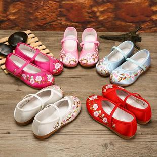 Children's Embroidered Shoes Beijing Children's Shoes Ethnic Style Girls' Women's Chinese Style Baby Princess Cloth Shoes Women's Shoes Ancient Chinese Clothing