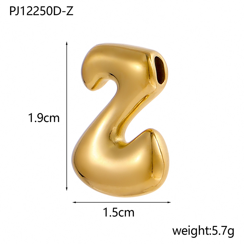 6g Weight Pendant Jewelry Making Type DIY Ornament Accessories Classification 1 Piece Quantity 304 Stainless Steel Material Letter Pattern All Seasons Season Plating Design Classic Style Style 1 Piece 304 Stainless Steel Letter Pendant DIY Ornament Accessories 27