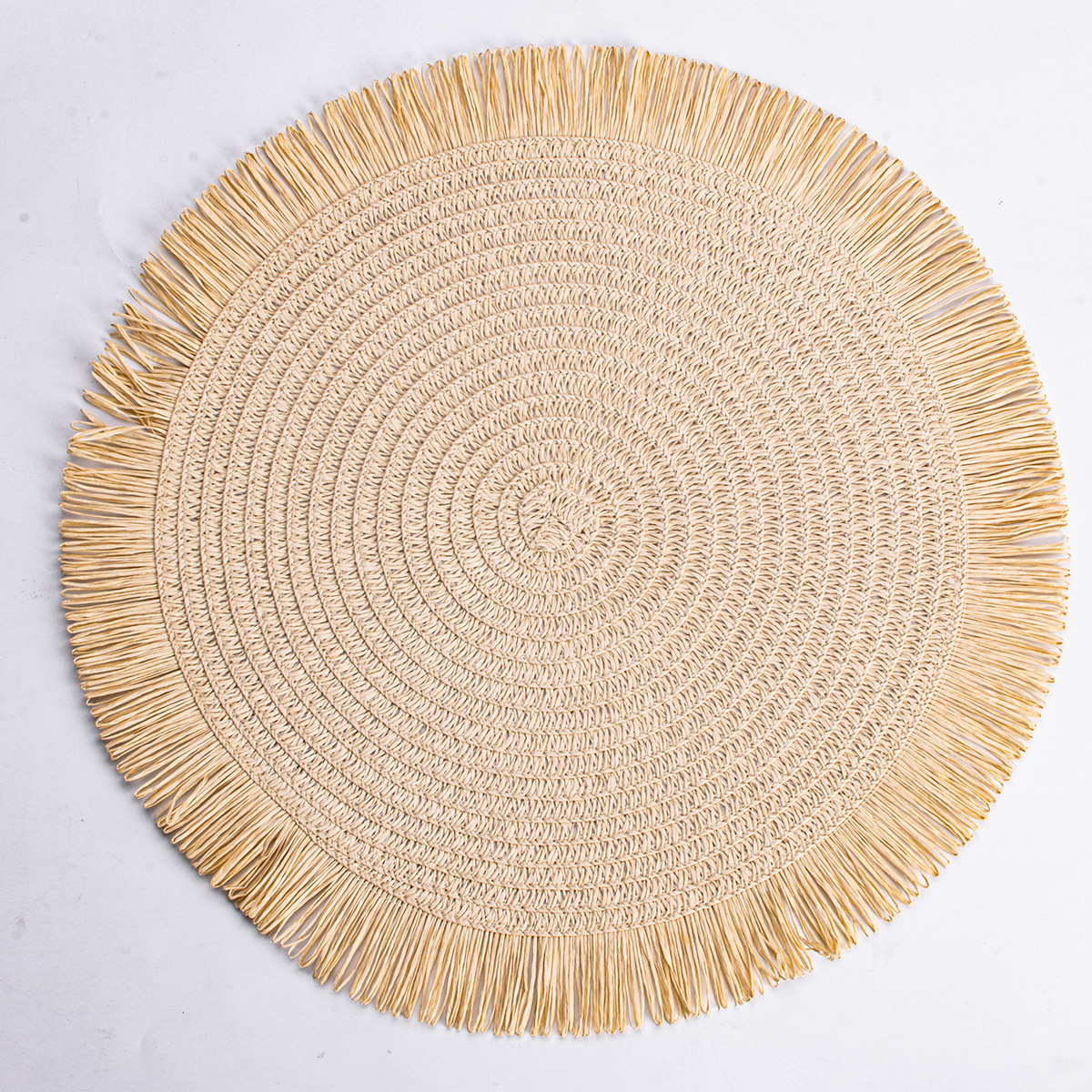 Estricta selección de almohadillas redondas europeas occidentales bordes trenzados degradables almohadillas de aislamiento térmico anti-deslizante en el hogar venta en caliente transfronteriza
