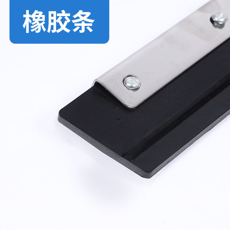 Limpiaparabrisas raspador de suelo varilla de acero inoxidable limpiaparabrisas de silicona cortador raspador de agua azulejo raspador de baño piso