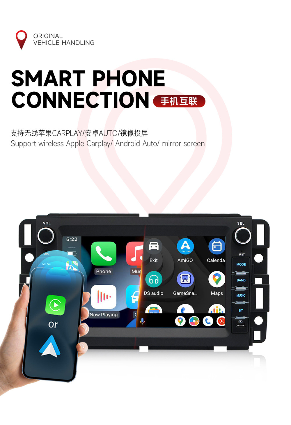 North America's Best-Selling Central Control Screen Navigation System for Specific Vehicles 7inch Jeep Honda Car-Specific Navigation System