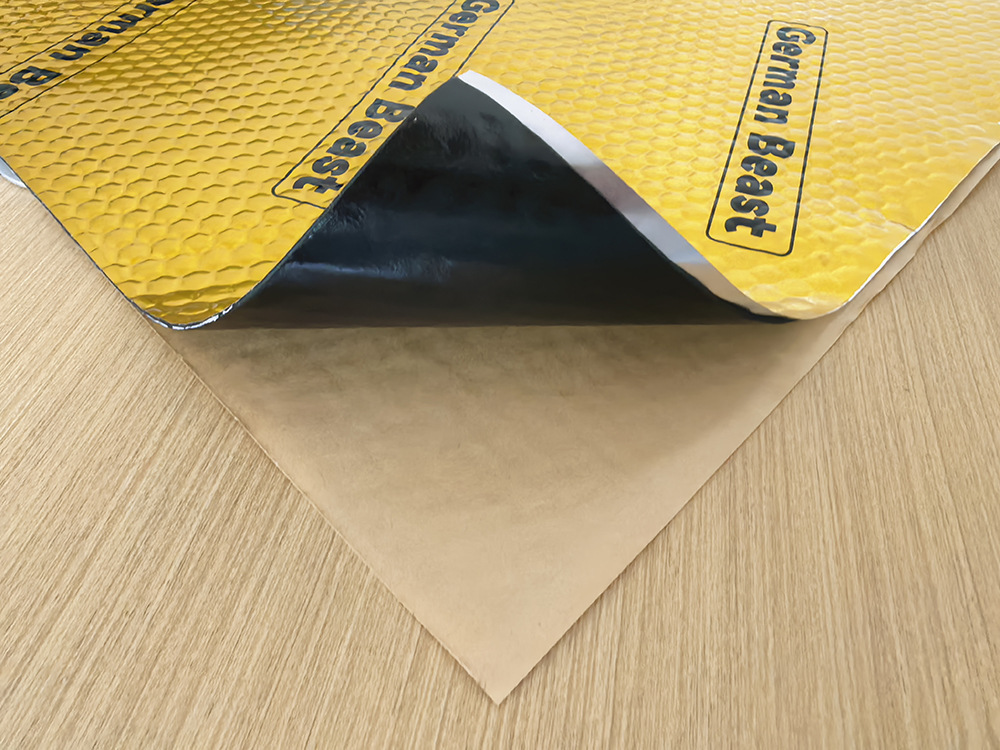 Source Factory Automotive Soundproofing and Vibration Damping Board, Damping Shock-Absorbing Pad, Butyl Rubber Self-Adhesive Soundproofing Pad, Noise Reduction and Heat Insulation Material