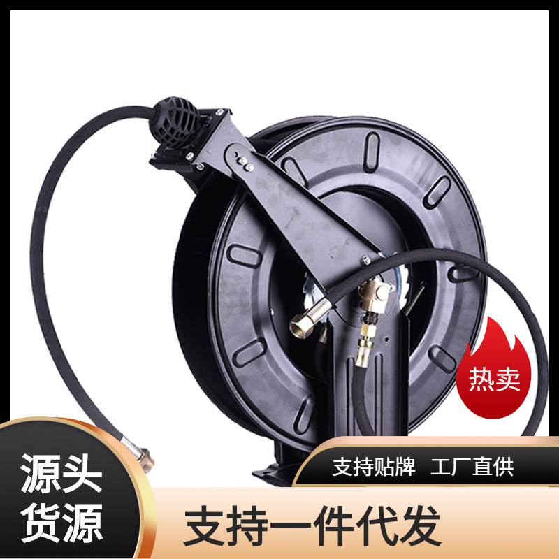 High-pressure tube coiler automatic telescopic recovery Tube empty plate high-pressure drum cleaning machine gun tube explosion-proof hose