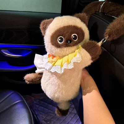 Cat 3D Tissue Cover, Car tissue box/set - siamese-cat-yellow-xiaohua-weibo