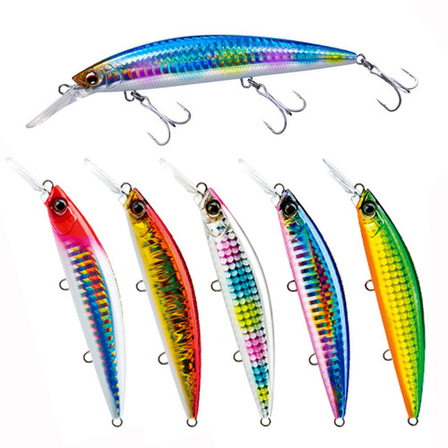 Luya bait hard bait heavy weight sinking minnow 110mm/37g fake bait fish bait factory wholesale M349 large size