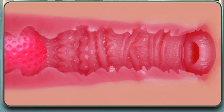 Lulu Cup Collection Male Masturbator, Soft Silicone, Manual Use, Flesh Tone — detail image 29