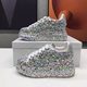 European goods full-diamond casual shoes 2025 spring new rhinestone thick-soled platform shoes women's inner height fried street dad shoes