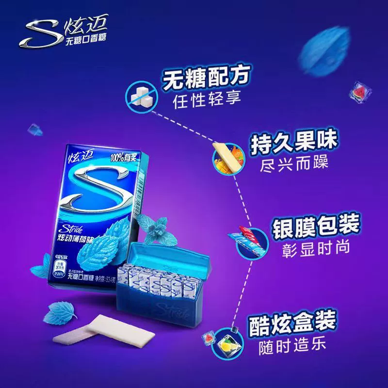 Xuanmai Без сахара жевательная резинка двойной набор Грейпфрут Мята Ксилитол 28 штук Вкус арбуза Вкус черники