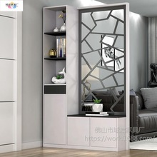 轻奢酒柜玄关柜鞋柜一体现代简约进门间厅柜子欧式客厅屏风隔断柜
