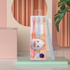 Children's Toothbrush Set of 3 (for 2-5 years old), Candy Color Cute Baby Infant Soft-bristled Toothbrush, Factory Wholesale