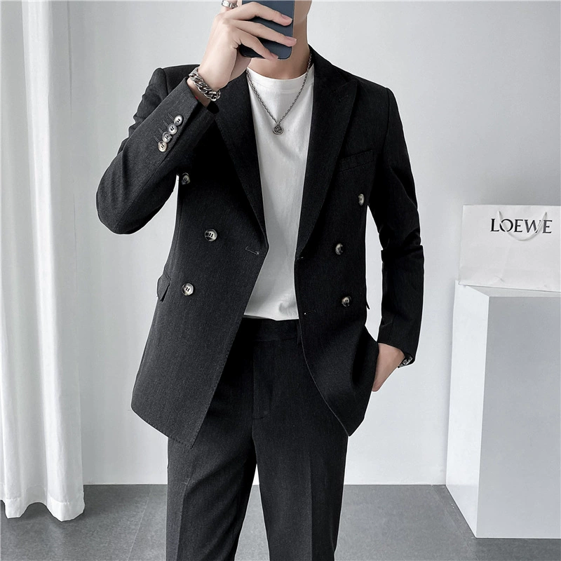 Set, suit, jacket, high-quality style, Korean style