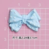 Soft glue: blue polka dot bow [2.2*3.1cm small]