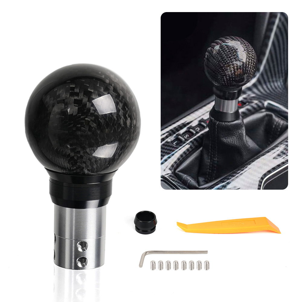 Car Modification Accessories Carbon Fiber Shift Head Push-type Shifter Suitable For The10th Generation Civic Accord Gear Head