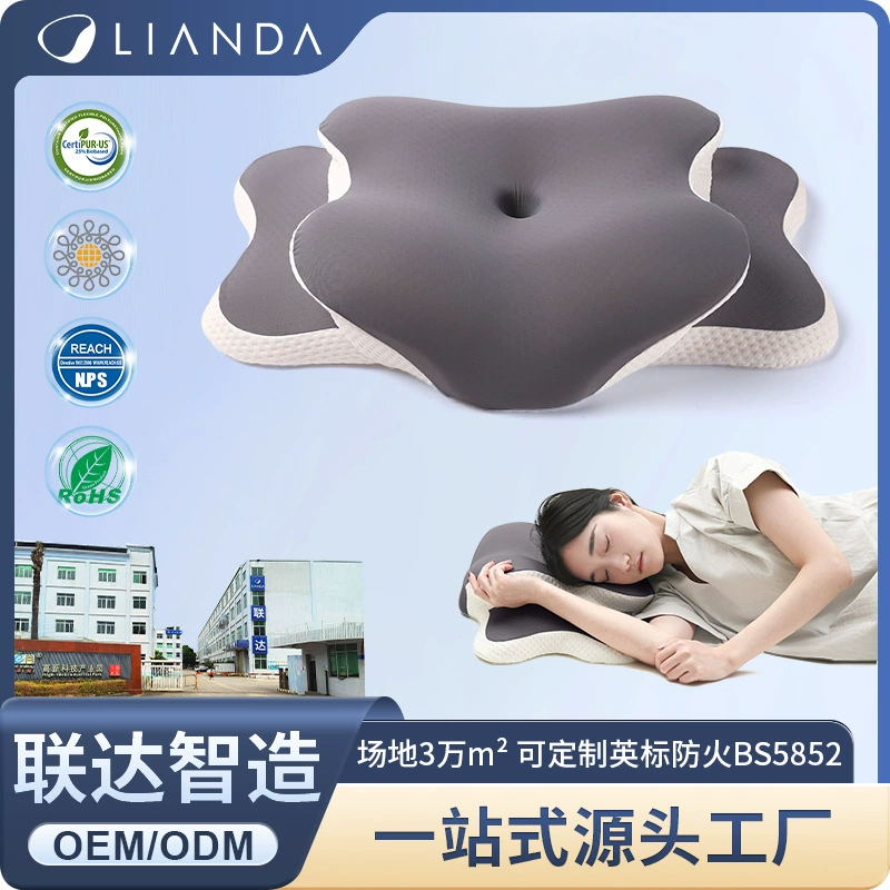 Трансграничная бабочка типа подушка для памяти Подушка для шейного отдела позвоночника Хлопок памяти Подушка для бабочки с нулевым давлением Подушка для шеи Подушка для подушки