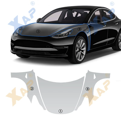 Invisible self-healing anti-scratch anti-fouling transparent protective film cross-border for Tesla Model3 20-23