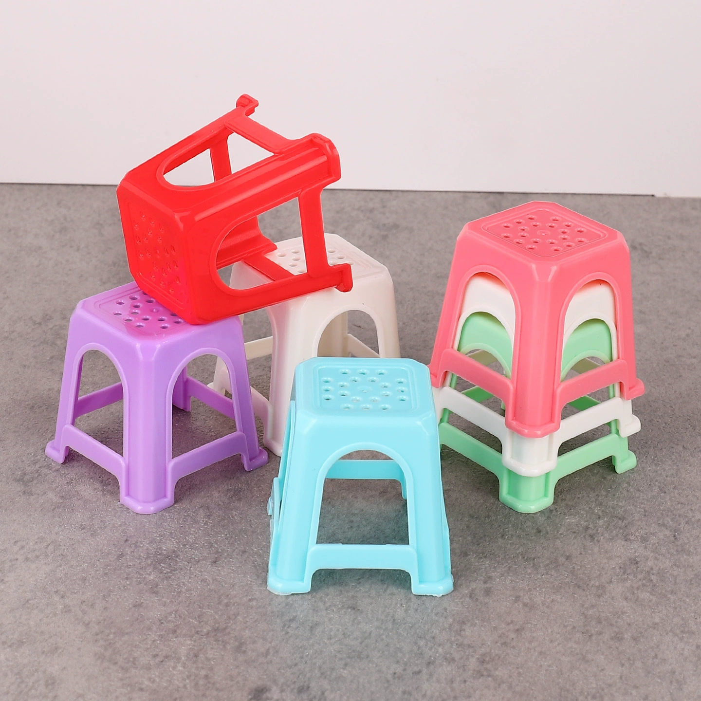 Миниатюрный табурет провинции Гуандун, имитация маленького стула, модель табурета, еда, игрушка, аксессуары для кукольного домика, миниатюрная сцена.