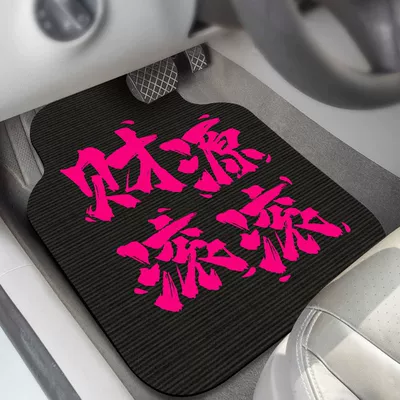 Car Floor Mats, Universal Car Floor Mats, Universal Foot Pad - money-rolling-in-a-front-single-piece-floor-mat-5065cm
