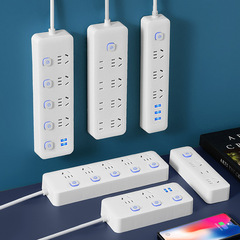 新しい国家標準家庭用ソケットプラグロングラインUSBプラグスイッチ付き多機能多穴プラグボードドラッグラインボード