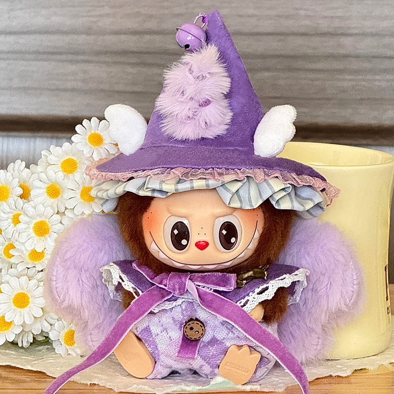 仅衣服适用labubu娃衣玩偶服饰拉布布娃衣可替换一二代公仔娃衣服|undefined