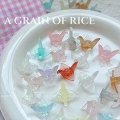 【千纸鹤】极光许愿树脂散珠手工diy手链项链耳饰吊坠串珠材料
