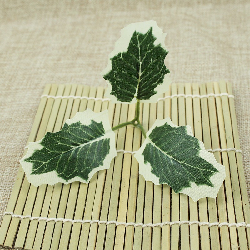Navidad imitación mosaico accesorios de hoja de serigrafía tríptica hoja de 17CM guirlanda fábrica de decoración al por mayor limitada Navidad