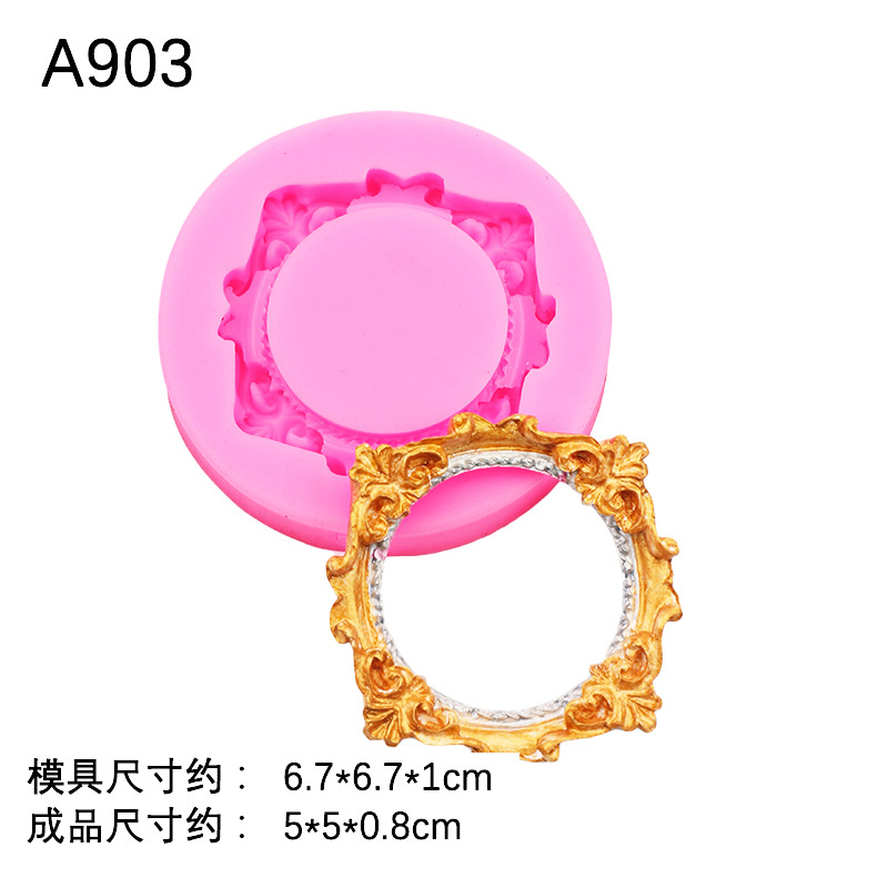 Ángel de estilo europeo marco de fotos de silicona molde Ángel pastel decoración Cupido chocolate DIY hornear pastel de fondant