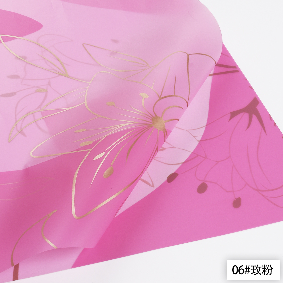 Suministro directo de fábrica nuevo papel de embalaje de flores Ouya papel flor bronceado artesanía color rico y moda