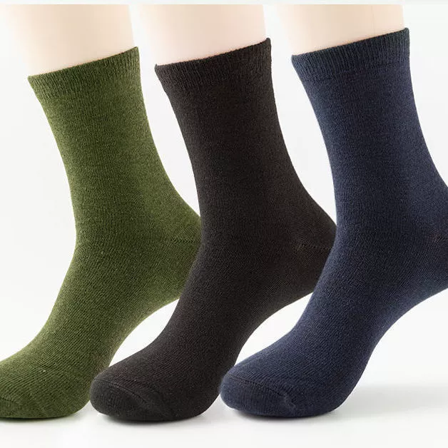 Men's demi-season wear-resistant keep warm socks for men and women, mid-length