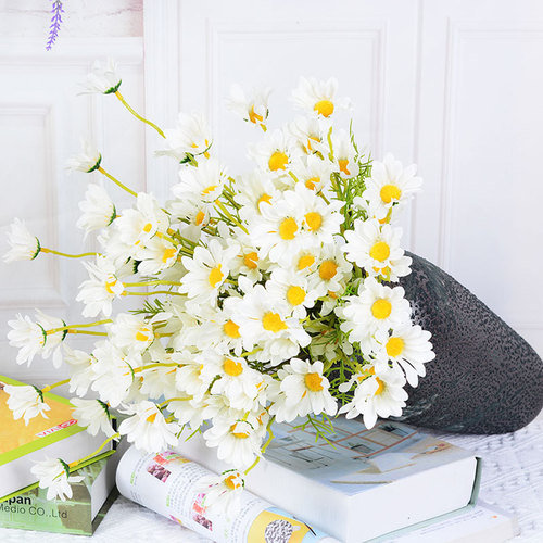 Simulated daisy 5-head Dutch chrysanthemum cosmos wedding home photography decoration props simulated flower chamomile